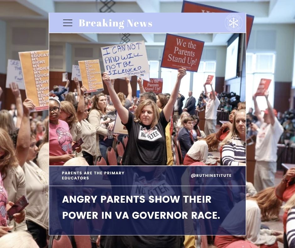 Angry Parents, Parents protesting in Virginia, Virginia Governor's Race