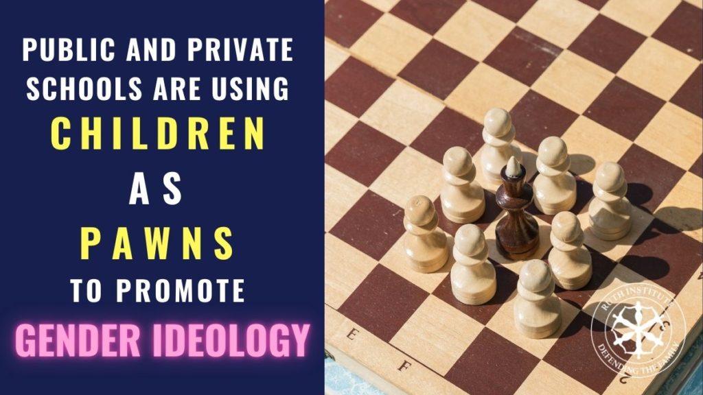 “Public and private schools are using children as pawns to promote gender ideology." - Dr. Jennifer Roback Morse