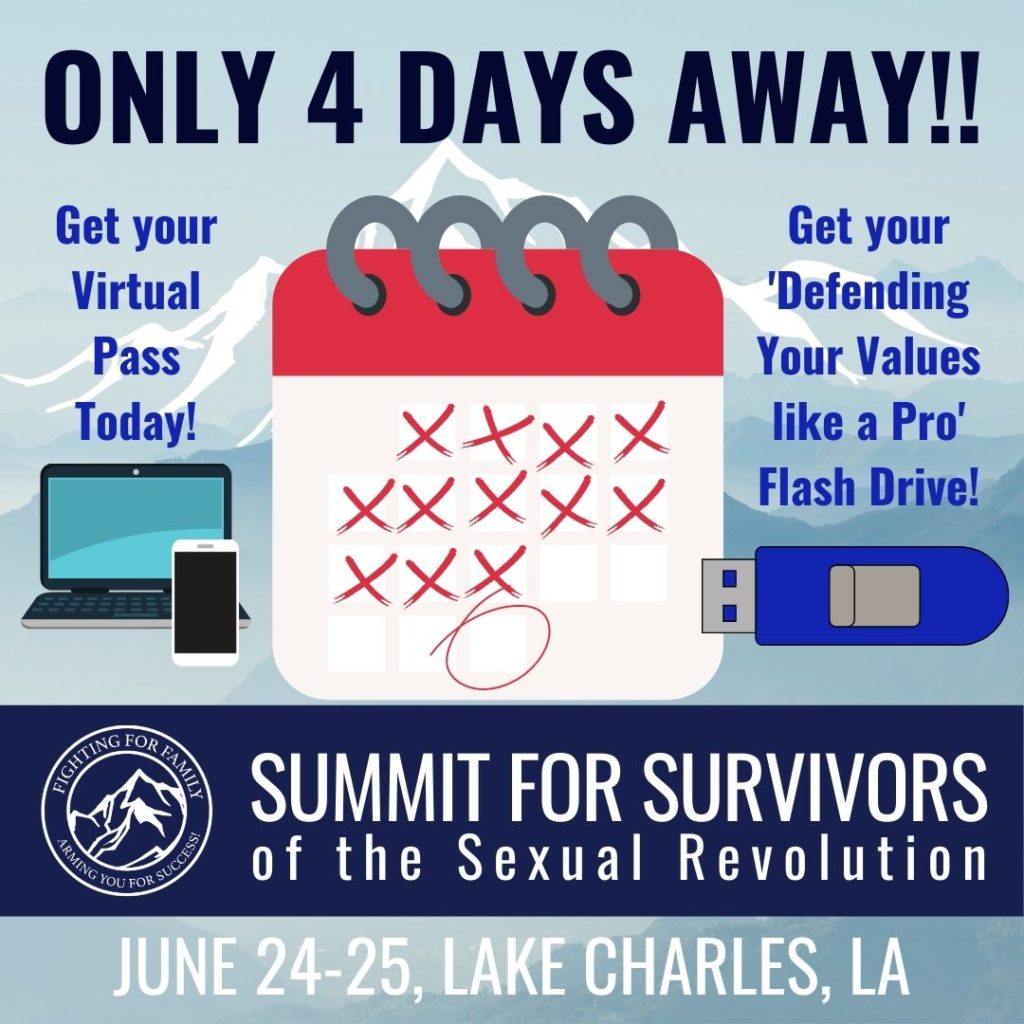 The Ruth Institute Survivors' Summit (June 24 -25) is only four days away and is slated to be RI's biggest and best Summit to date.